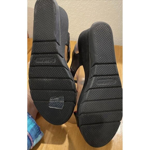 Skechers Size 8 NewWave Modern Mama Black Red #34200 Sandals Wedge Platform‎ - Picture 5 of 6